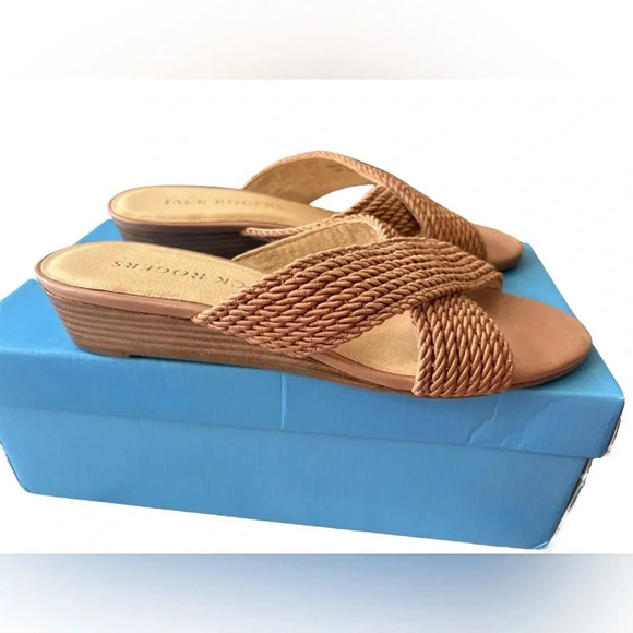 NIB Jack Rogers Dolphin Mini Wedge Heels - Picture 5 of 8